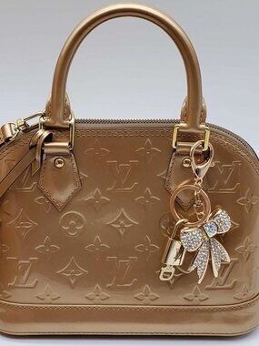 Authentic Louis Vuitton Lock & Key with unbranded Bagcharm, Keycharm, Keychain